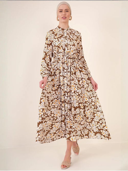 Robe modeste à col mandarin bdart - Kiabi