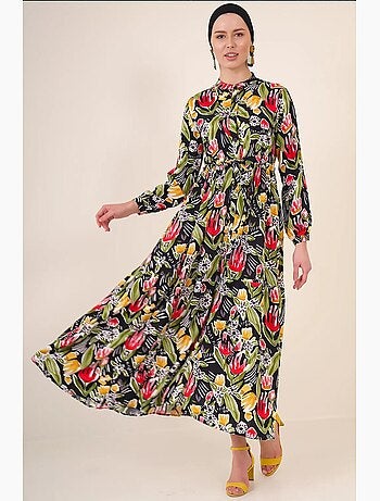 Robe modeste à col mandarin bdart