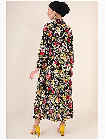 Robe modeste à col mandarin bdart