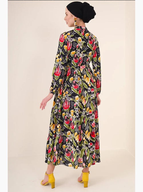 Robe modeste à col mandarin bdart - Kiabi