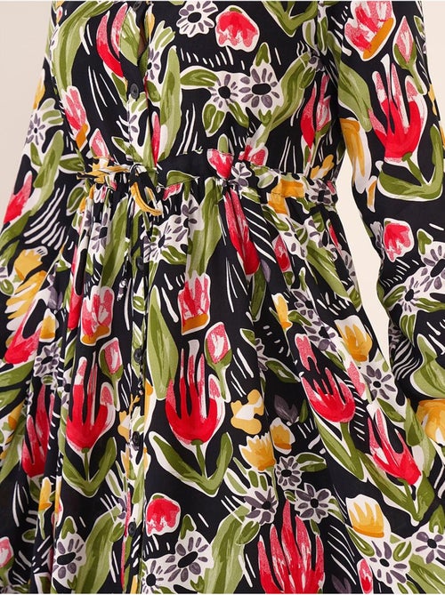 Robe modeste à col mandarin bdart - Kiabi
