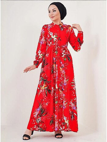 Robe modeste à col mandarin bdart