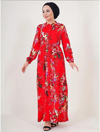 Robe modeste à col mandarin bdart