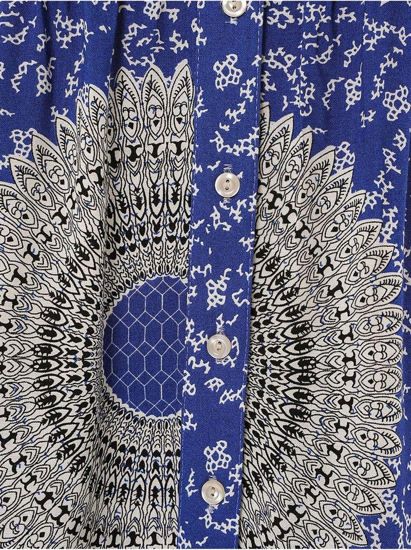 Robe modeste à motifs authentiques bdart Bleu cobalt - Kiabi