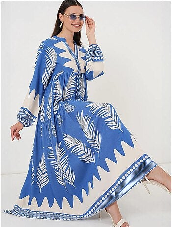 Robe modeste à motifs authentiques bdart