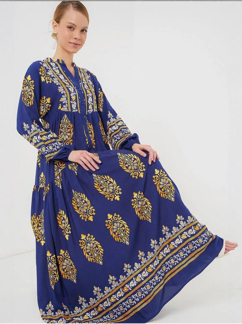 Robe modeste à motifs authentiques bdart - Kiabi Robe modeste à motifs authentiques bdart - Kiabi