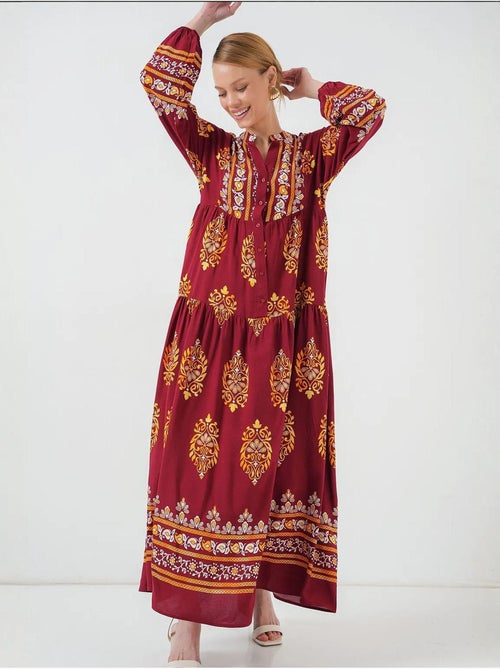Robe modeste à motifs authentiques bdart - Kiabi Robe modeste à motifs authentiques bdart - Kiabi