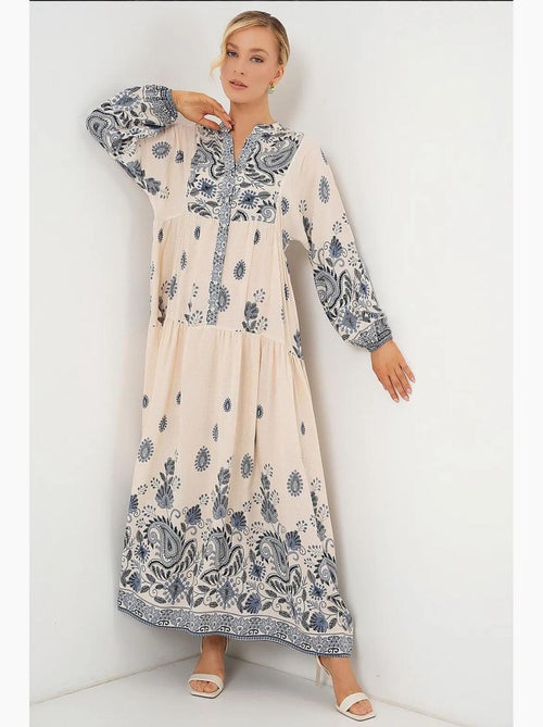 Robe modeste à motifs authentiques bdart - Kiabi Robe modeste à motifs authentiques bdart - Kiabi