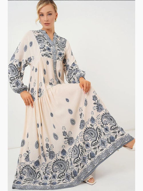 Robe modeste à motifs authentiques bdart - Kiabi Robe modeste à motifs authentiques bdart - Kiabi