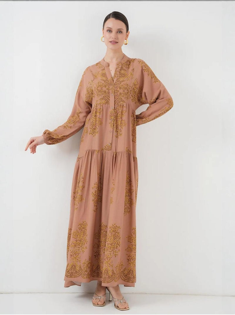 Robe modeste à motifs authentiques bdart Grège - Kiabi