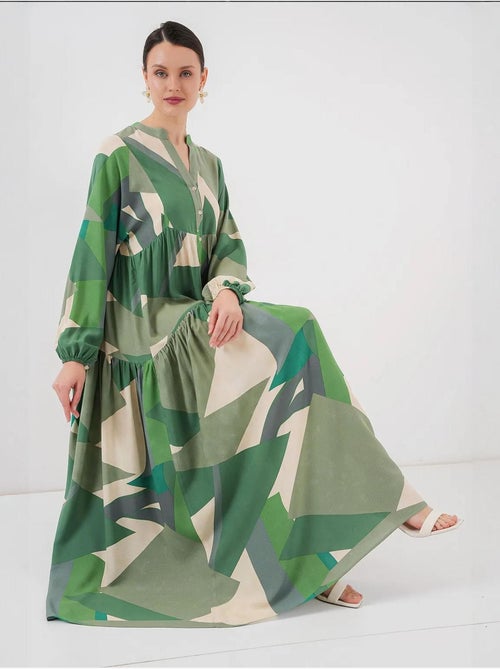 Robe modeste à motifs authentiques bdart - Kiabi Robe modeste à motifs authentiques bdart - Kiabi