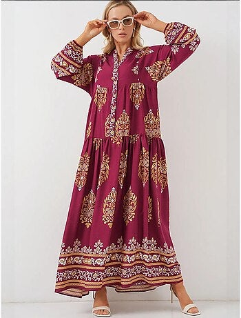 Robe modeste à motifs authentiques bdart