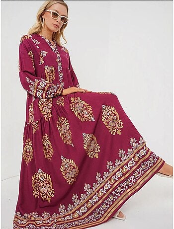 Robe modeste à motifs authentiques bdart