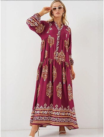 Robe modeste à motifs authentiques bdart