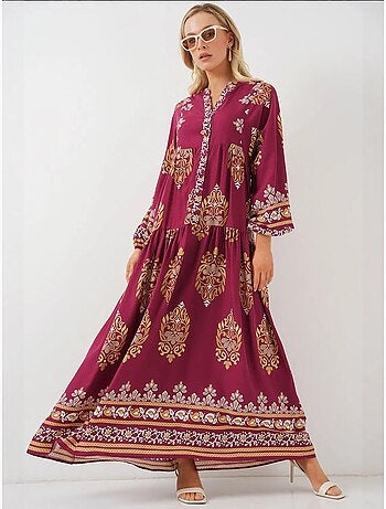 Robe modeste à motifs authentiques bdart