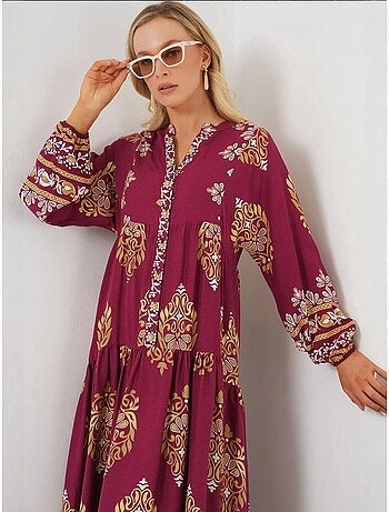 Robe modeste à motifs authentiques bdart