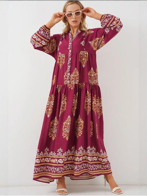 Robe modeste à motifs authentiques bdart - Kiabi Robe modeste à motifs authentiques bdart - Kiabi