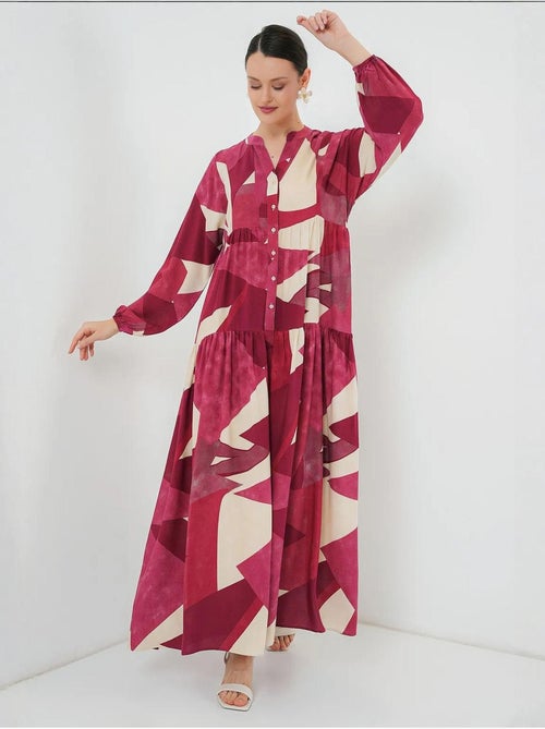 Robe modeste à motifs authentiques bdart - Kiabi Robe modeste à motifs authentiques bdart - Kiabi