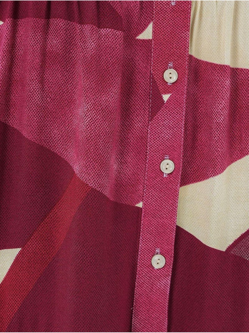 Robe modeste à motifs authentiques bdart Rouge grenat - Kiabi
