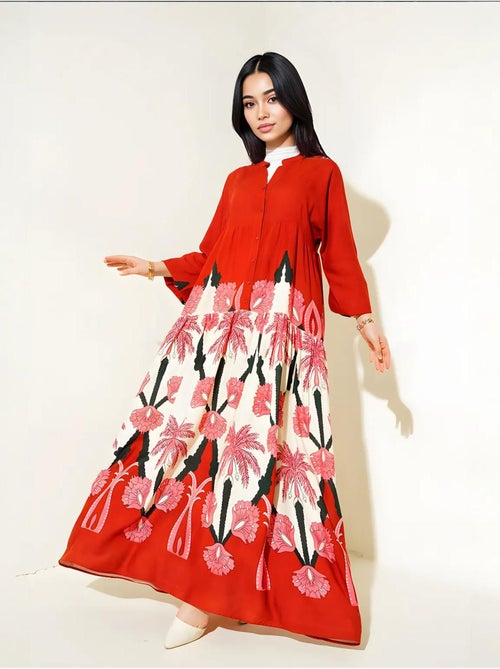 Robe modeste à motifs authentiques bdart - Kiabi Robe modeste à motifs authentiques bdart - Kiabi
