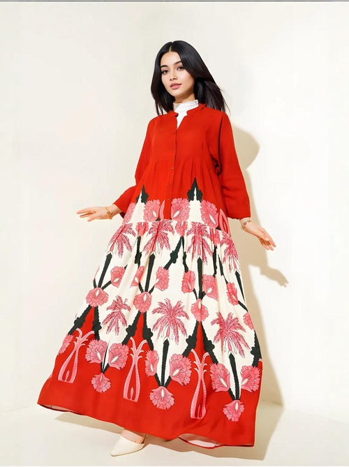 Robe modeste à motifs authentiques bdart - Kiabi Robe modeste à motifs authentiques bdart - Kiabi