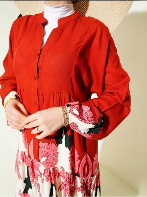 Robe modeste à motifs authentiques bdart - Kiabi Robe modeste à motifs authentiques bdart - Kiabi