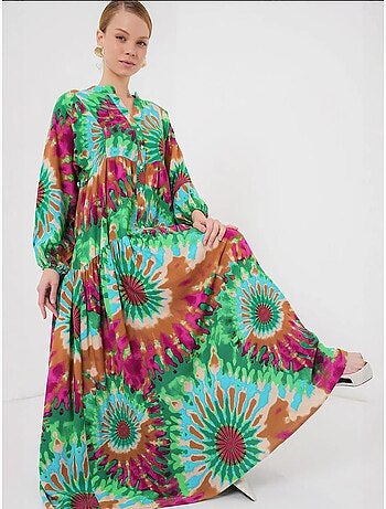 Robe modeste à motifs authentiques bdart