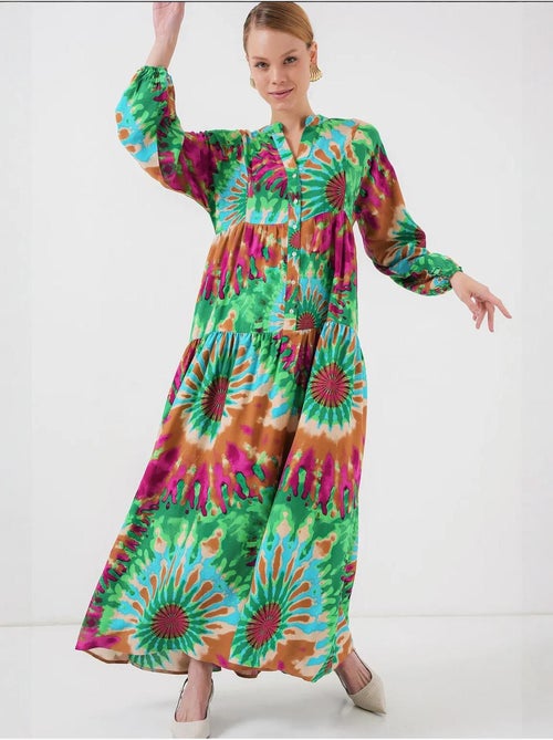 Robe modeste à motifs authentiques bdart - Kiabi