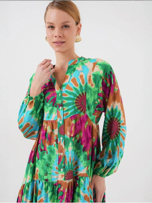 Robe modeste à motifs authentiques bdart - Kiabi