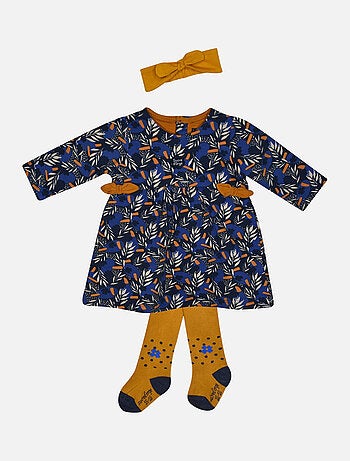 ROBE MOLLETON + COLLANT + BANDEAU FABIENNE