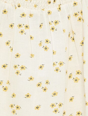 Robe motif all-over avec fines bretelles