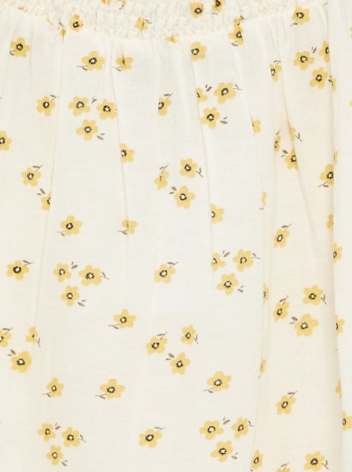 Robe motif all-over avec fines bretelles - Kiabi Robe motif all-over avec fines bretelles - Kiabi