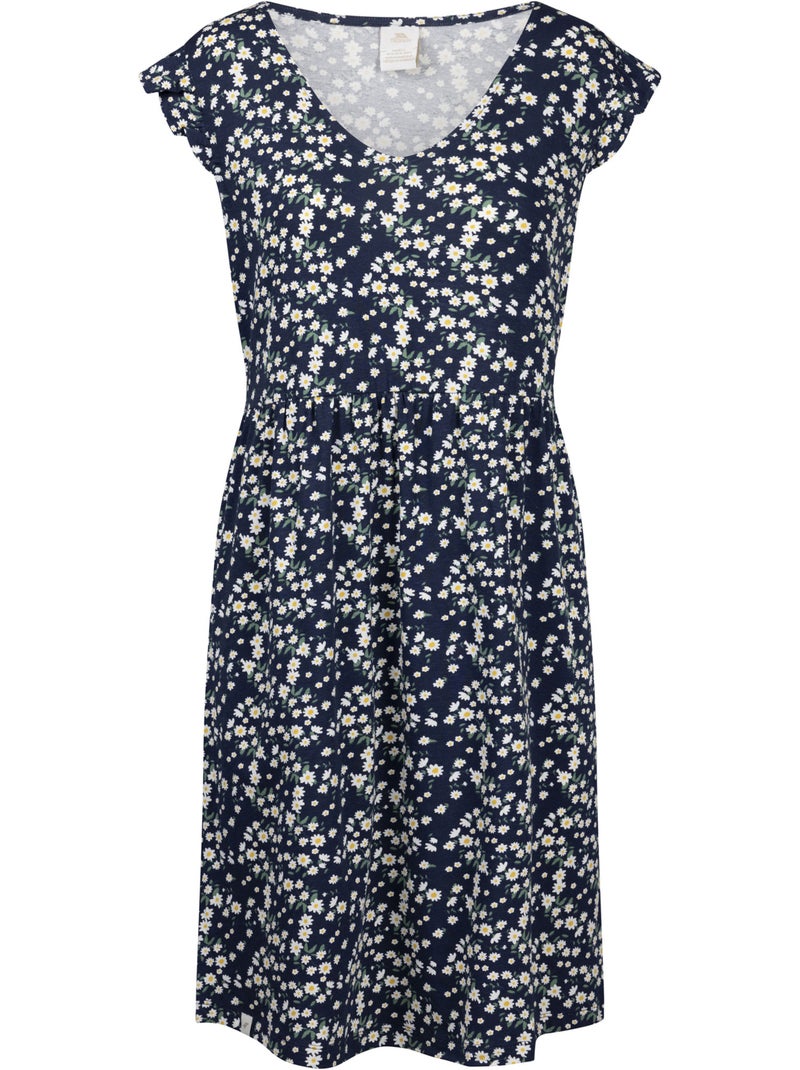 Robe motif/style marguerite gertha - trespass Bleu marine - Kiabi