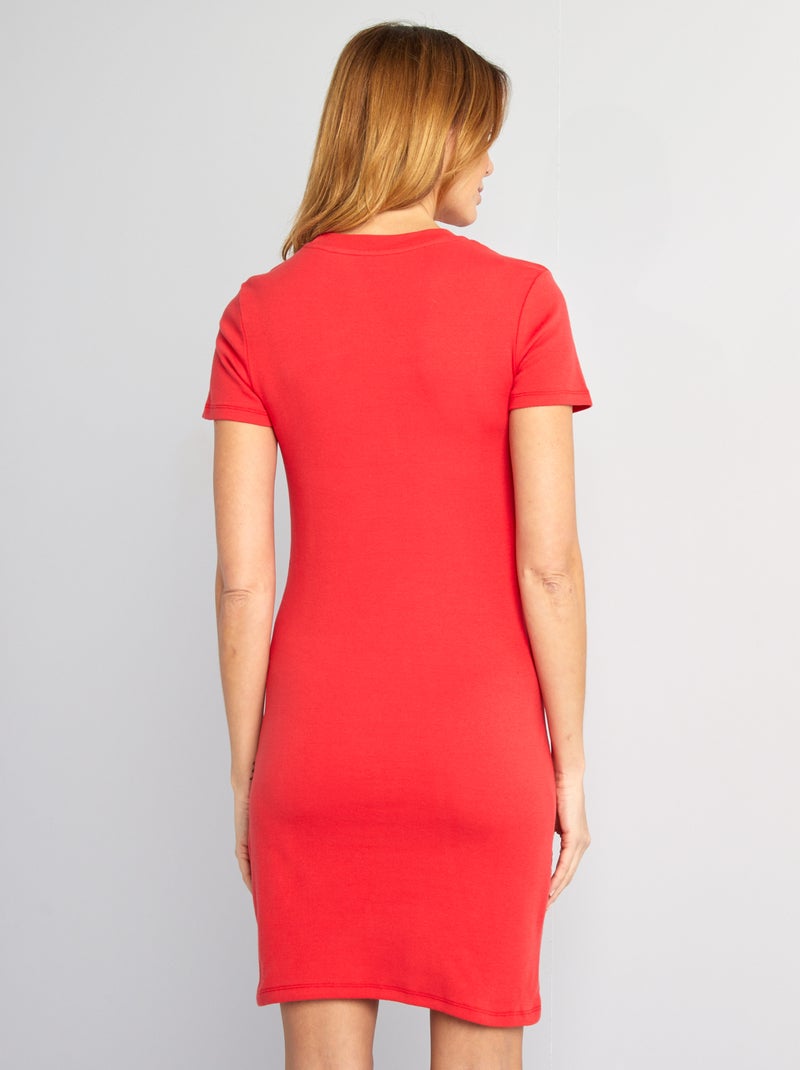 Robe moulante grossesse Rouge - Kiabi