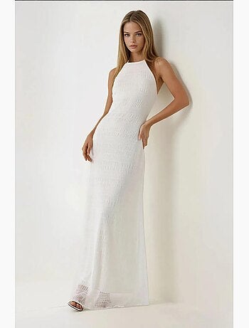 Robe moulante longue avec col licou hiccup