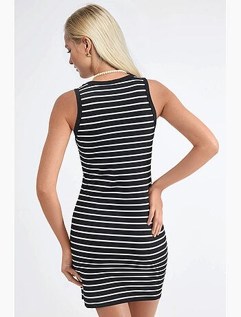 Robe moulante mini à col rond hiccup