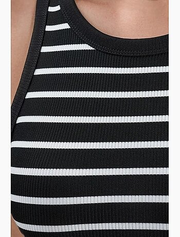 Robe moulante mini à col rond hiccup