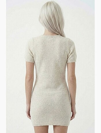 Robe moulante mini en maille côtelée texturée bdart