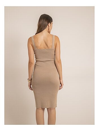 Robe moulante unie IKENIA