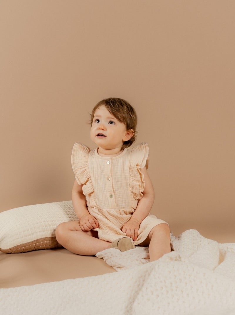 Robe, Mousseline de Coton Noukie's Beige - Kiabi