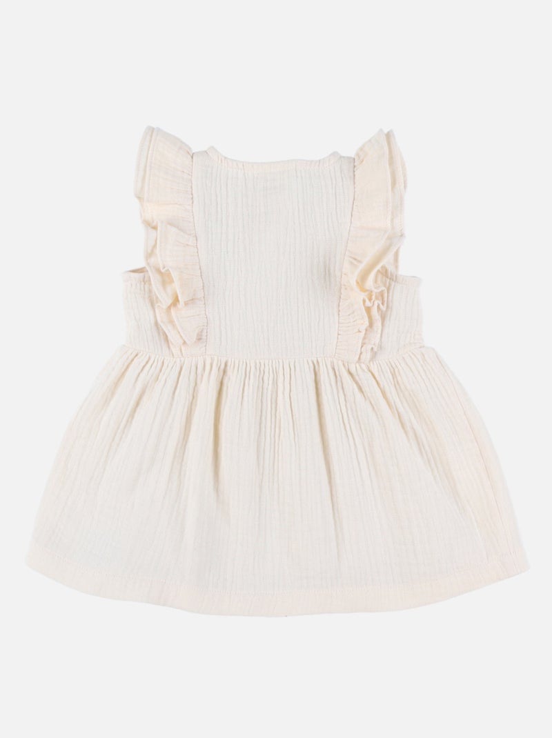 Robe, Mousseline de Coton Noukie's Beige - Kiabi