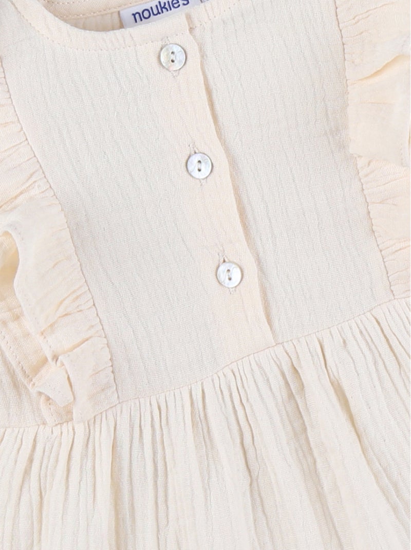 Robe, Mousseline de Coton Noukie's Beige - Kiabi