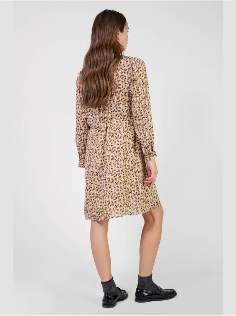 Robe nahia droite 'le temps des cerises' Beige - Kiabi