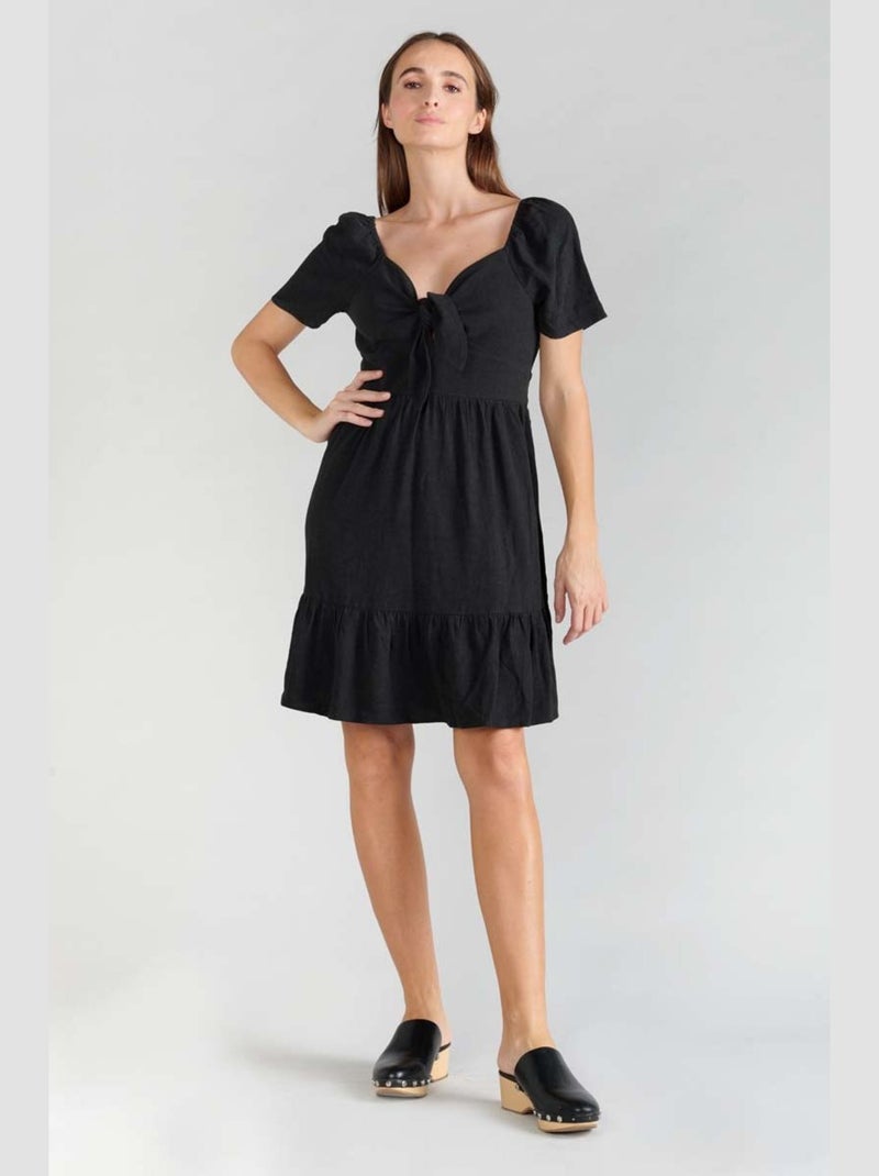 Robe NIGHTY droite 'Le Temps Des Cerises' Noir - Kiabi