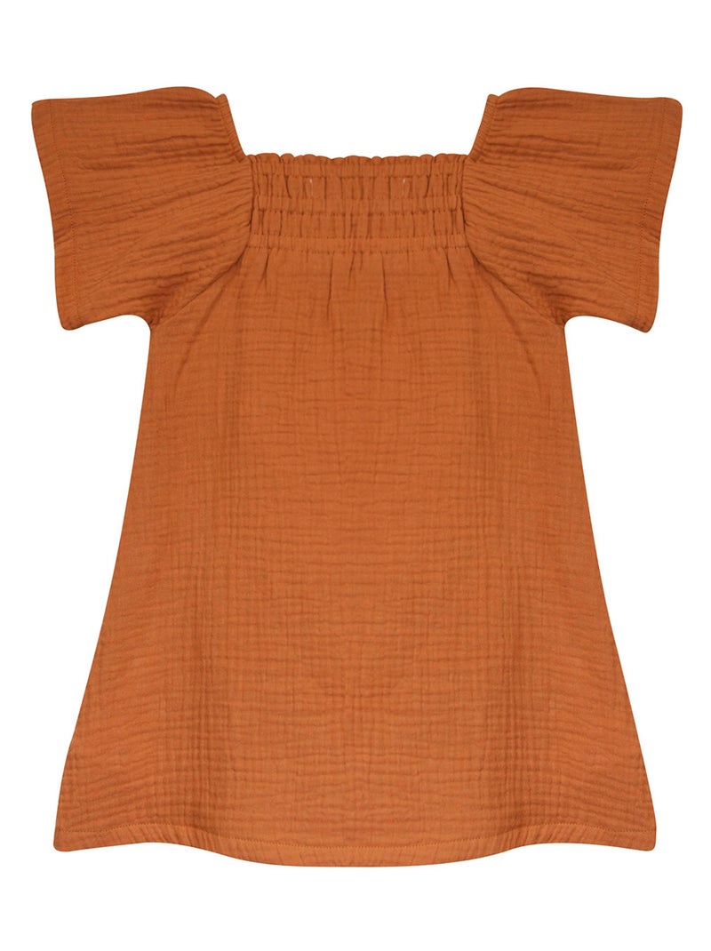 ROBE NIKITA MANCHES COURTES LES GRANDS DE SUCRE D'ORGE Beige - Kiabi
