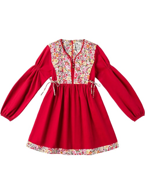 Robe Noël Liberty   en Velours  MARGOT - La Faute à Voltaire - Kiabi