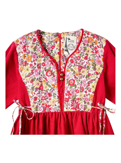 Robe Noël Liberty   en Velours  MARGOT - La Faute à Voltaire - Kiabi