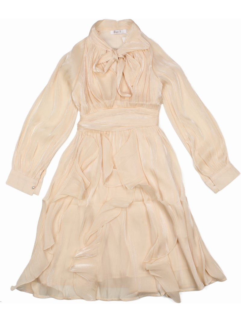 Robe ? noeuds - Kids Star Beige - Kiabi