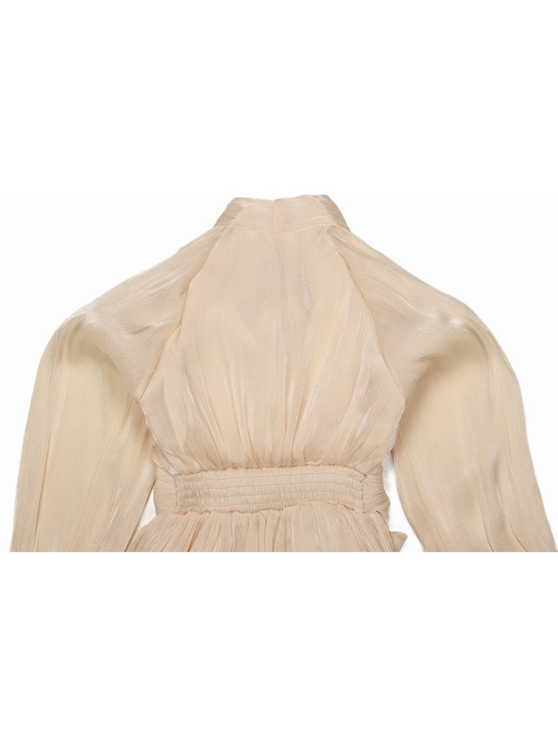Robe ? noeuds - Kids Star Beige - Kiabi