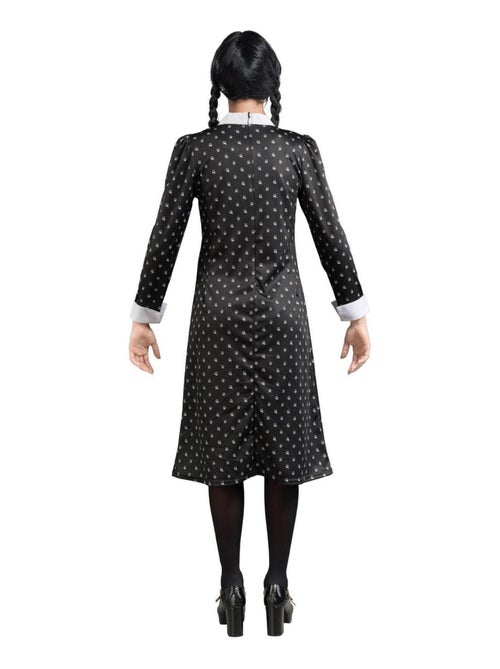 Robe noire à motifs Mercredi - Femme - Kiabi